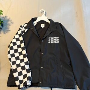 Vans superspeeder checkered wind breaker